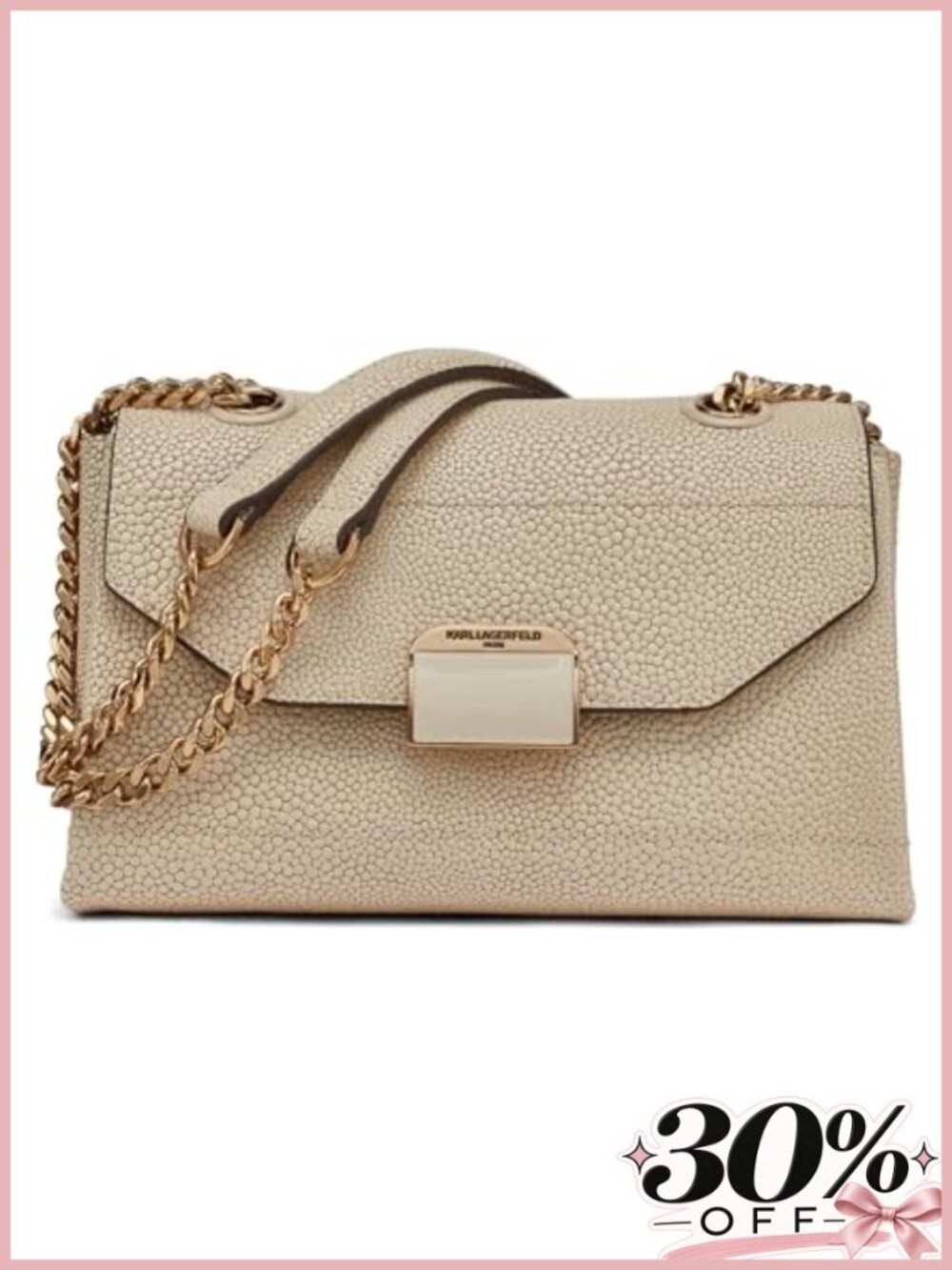 100% Cow Leather Satchel Crossbody Shoulder Bag Chain Strap
